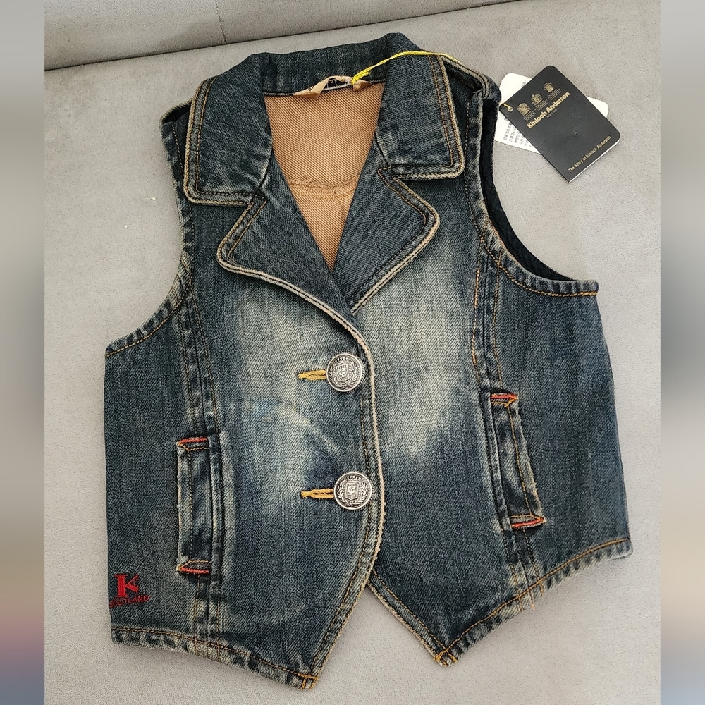 New Kinloch Anderson Scotland Vintage Vest Sz Sm -Kids